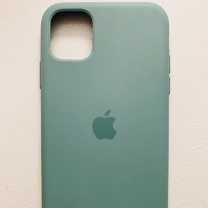 Apple Iphone 11 Silicone case! Cactus green